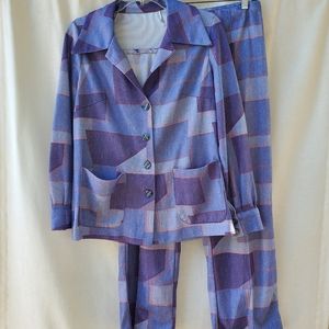 Vintage 70s 2-piece Disco Jacket Pants